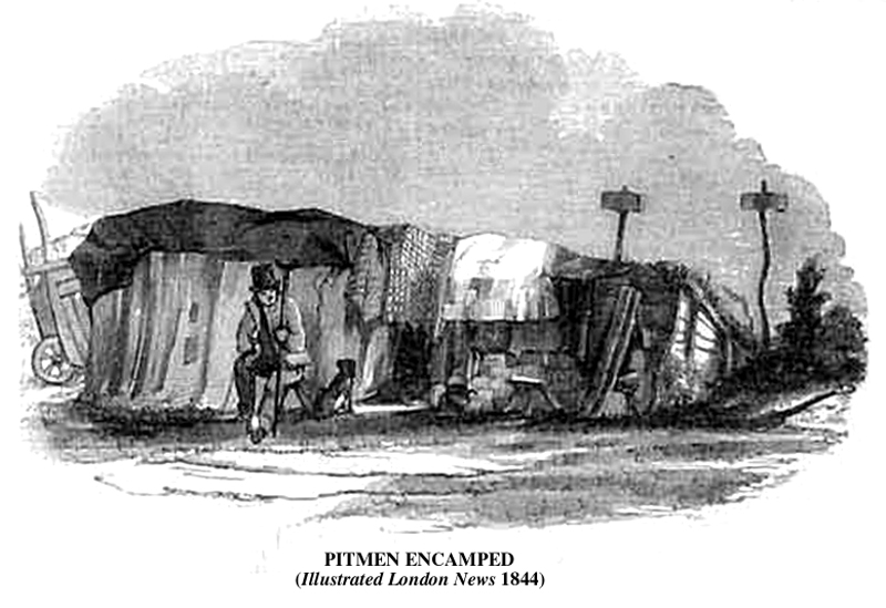 Pitmen Encamped Illust London News1844